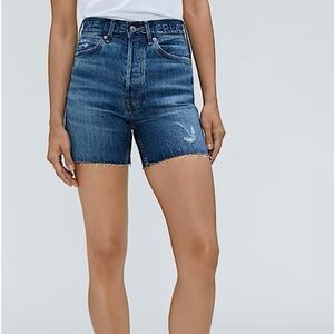 EVERLANE The Local Rigid Way High Short Denim Shorts in Indigo SZ 25